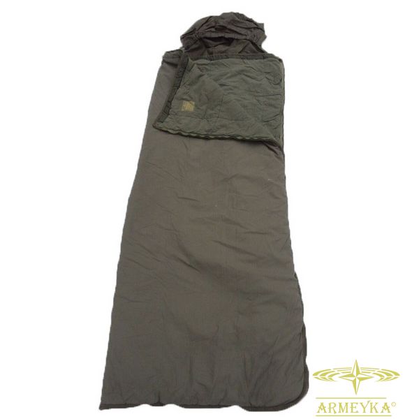 Спальный мешок демисезонный m71 (одеялом) с влагостойким дном олива комбинированный Оригинал Франция 297658 фото