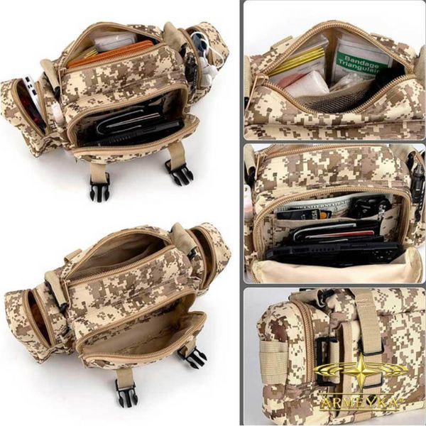 Сумка тактична Molle 15L, Hands, marpat desert. PRC