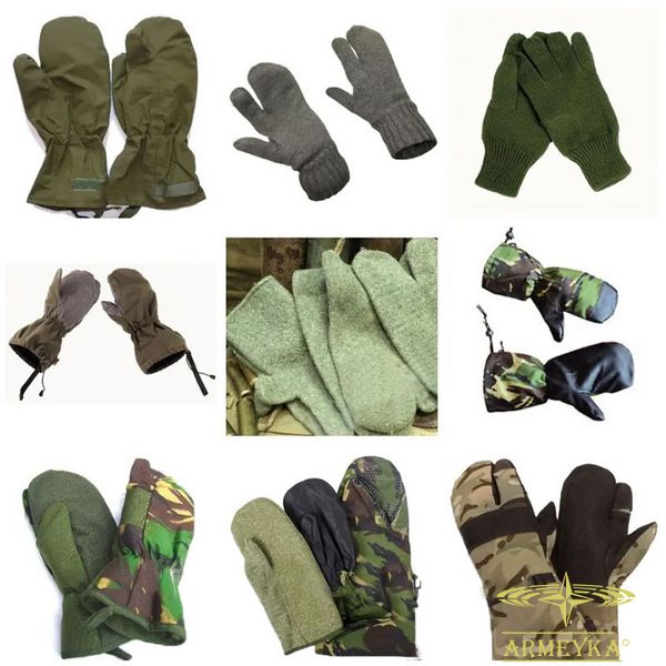 ОПТ mix армійських рукавиць (оптом, ціна за 1 кг). ҐАТУНОК-1 комбінований NATO оригінал 784179opt фото
