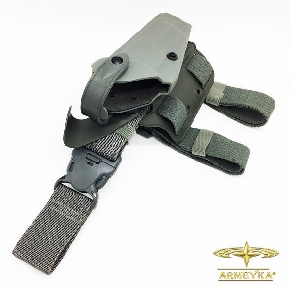 Кобура набедренная safariland 6005-73 (правосторонняя) foliage green пластик Оригинал США