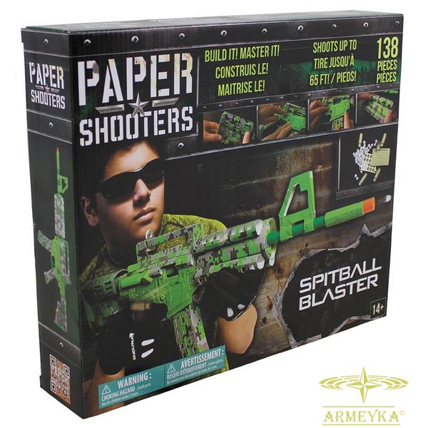 Іграшки автомат paper shooters "green spit" комбі. комбі. MFH Німеччина 38502 фото