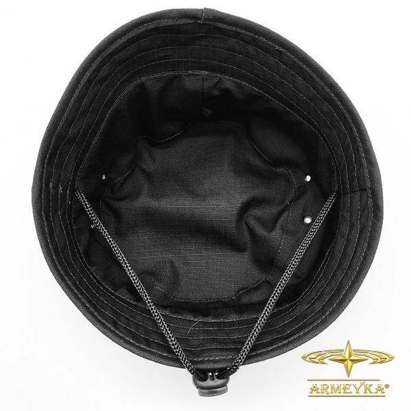 Панама Combat hat special force, трансформер з вушками, чорний. UA