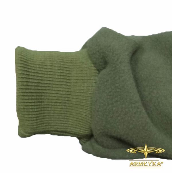 Тактична флісова кофта з капюшоном із вставками Softshell, олива. UA.
