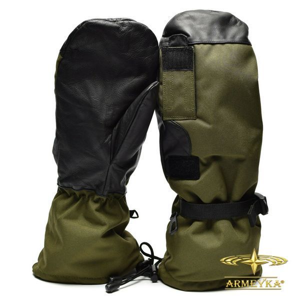 Рукавиці трьохпалі S.P.E. (Cordura + мікрофліс), олива, вологостійкі, оригінал Голландія