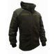 Тактична флісова кофта з капюшоном із вставками Softshell, олива. UA. Y030027B фото 4