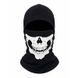 Балаклава skull VI (білий принт) пенье/стрейч-котон, чорний. Україна. 100102A фото 2