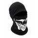 Балаклава skull v (белый принт) черный пенье/стрейч-коттон UA 100101A фото 1