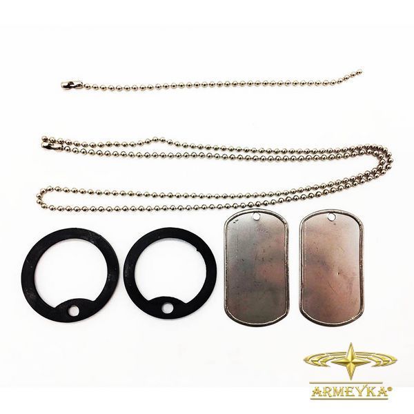 Жетон Dog-Tag &mdash; повний комплект з глушниками "US Original", Mil-Tec, Німеччина