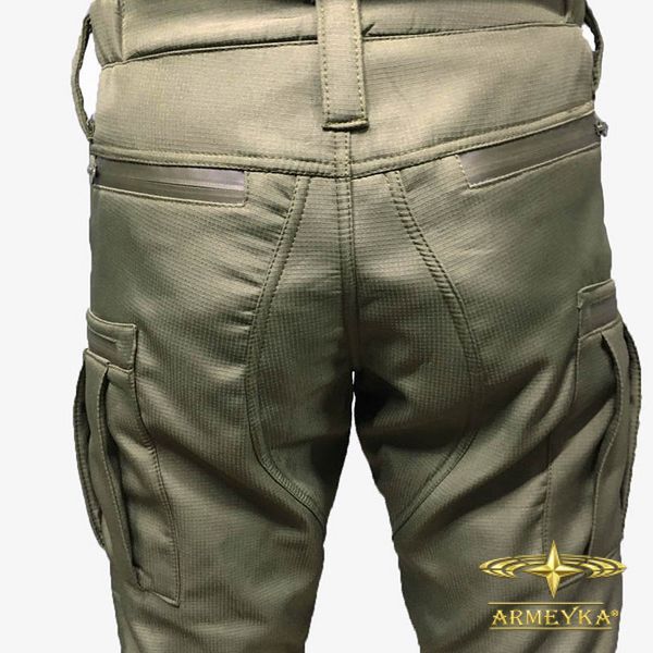 Брюки тактические, ветро/влагостойкие softshell micro ripstop олива софтшел UA