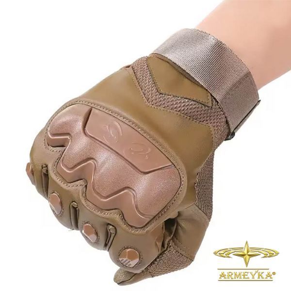 Перчатки тактические mtb gloves, с защитой (сенсорные) койот синтетика PRC