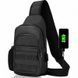 Сумка тактическая с usb разъемом (dolcey) черный оксфорд PRC Y300038A фото 1