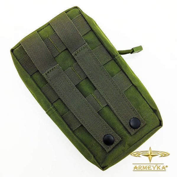 Подсумок вертикальный molle/поясной олива оксфорд PRC