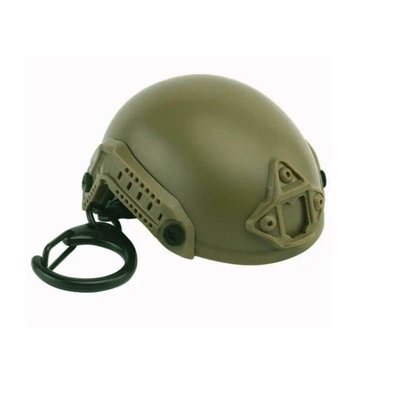 Брелок открывалка "helmet fast" олива пластик+металл PRC Y280003B фото