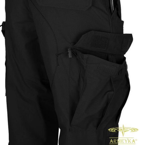 Штани cpu pants polycotton ripstop чорний змішаний Helikon-Tex® SPCPUPR01 фото