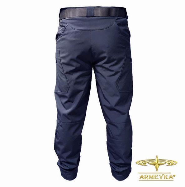 Брюки tactical, ветро/влагостойкие softshell темно-синий софшел UA