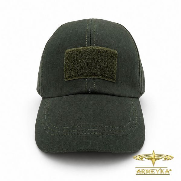 Бейсболка с велкро-липучкой олива 50% cotton, 50% polyester UA