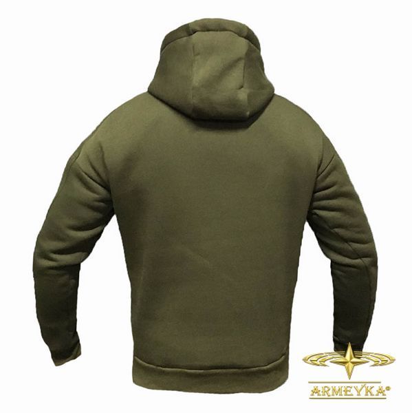 Спортивная кофта tactical hoodie олива трехнитка UA