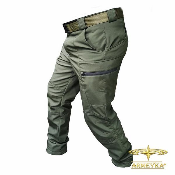 Брюки tactical, ветро/влагостойкие softshell олива софшел UA