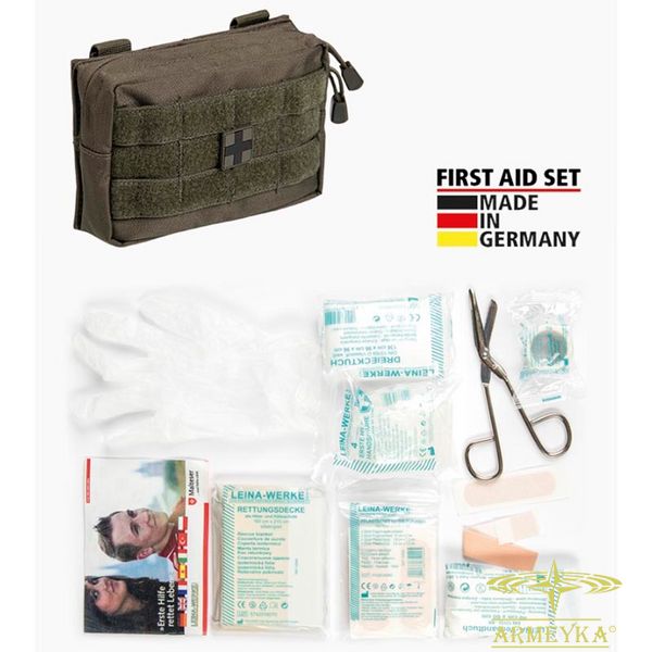 Аптечка першої допомоги, 25 предметів, В результаті molle олива оксфорд Німеччина 16025301 фото