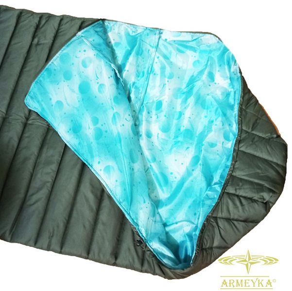 Спальный мешок демисезонный/летний (одеялом) 220х70 см. олива синтетика UA Y310008B фото