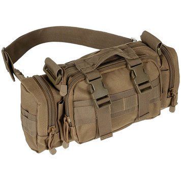 Сумка тактична hip and shoulder bag &mdash; модульна/поясна/через плече, койот. MFH Німеччина
