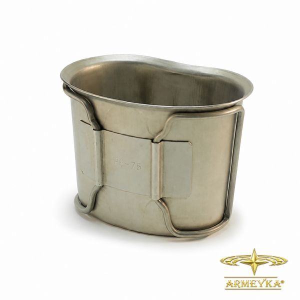Фляга 1 l з кружкою, олива пластик, оригінал (Нідерланди)