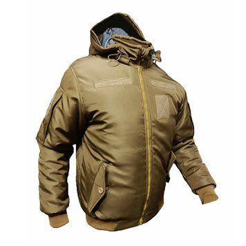 Куртка m1 bomber,ветро/влагостойкая, с подкладкой omni-heat койот softshell UA
