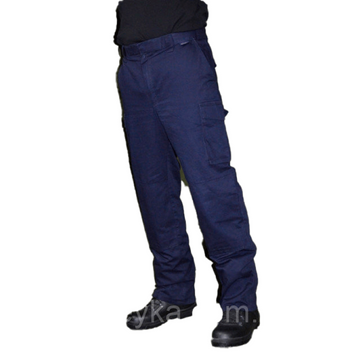 Брюки police blue trousers home office темно-синій ripstop, Оригінал Британія 294865 фото