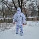 Маскировочный костюм зимний (с кавером на шлем) клякса полиэстер waterproof UA 107640 фото 6