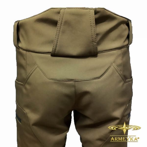 Штани тактичні вітро/вологостійкі softshell, койот. UA.