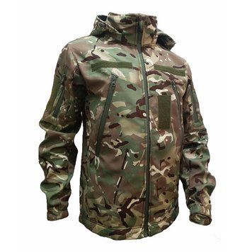 Куртка тактична, вітро/вологостійка softshell micro ripstop, Multicam. UA.