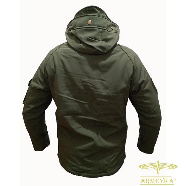 Куртка вітро/вологостійка softshell, m65 style олива софтшеллл PRC Y030017B фото