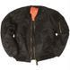 Куртка ma1 flight jacket (bomber) чорний комбі., Mil-Tec Німеччина