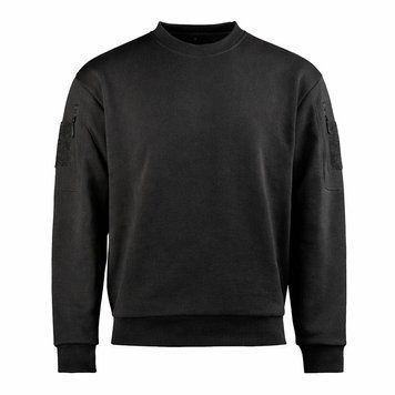 Кофта tactical sweatshirt round neck черный футер Mil-Tec Германия