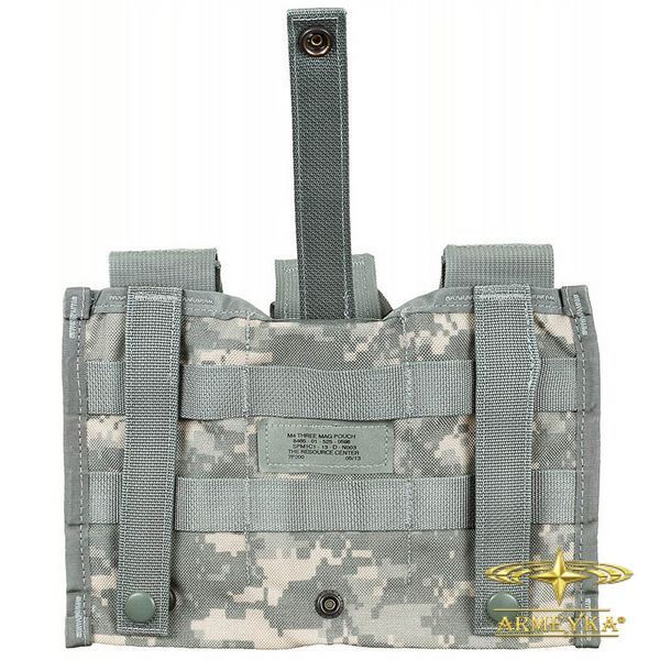 Підсумок Molle для 3-х автоматних магазинів, AT Digital, Cordura, оригінал США
