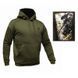 Спортивная кофта hoodie, с принтом spartan warrior олива трехнитка UA Y000050B фото 1