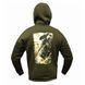 Спортивная кофта hoodie, с принтом spartan warrior олива трехнитка UA Y000050B фото 5