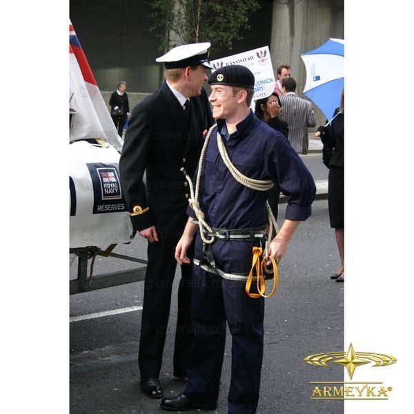 Комбинезон механика вмс royal navy (огнестойкий) темно-синий хлопок Оригинал Британия