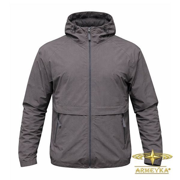 Куртка тактическая (ветровка) lightweight combat micro rip-stop серый вискоза UA