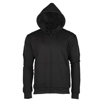 Спортивна кофта tatctical hoodie чорна тринитка Mil-Tec Німеччина 11472002 фото