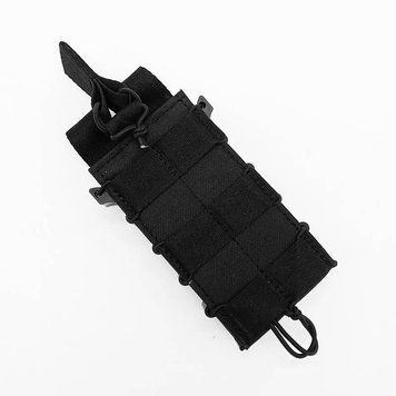 Каркасний підсумок на 1 магазин із фіксатором (чорний, Cordura, UA)