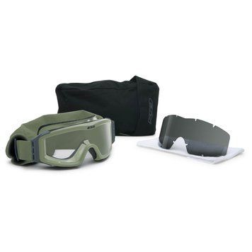 Маска баллистическая ess profile nvg goggle, black (2 линзы) foliage green поликарбонат Оригинал США