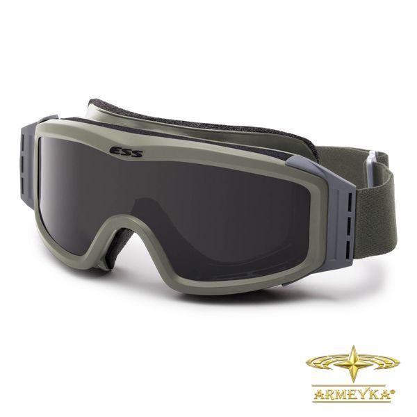 Маска баллистическая ess profile nvg goggle, black (2 линзы) foliage green поликарбонат Оригинал США