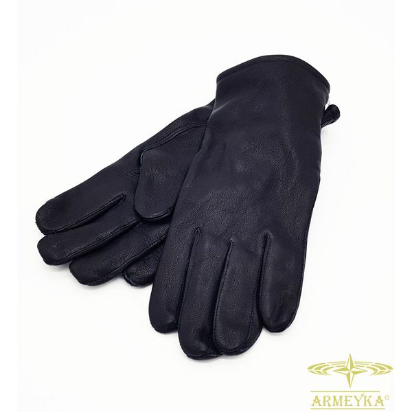 Перчатки зимние, с утеплителем черный кожа Оригинал Голландия 125217 фото