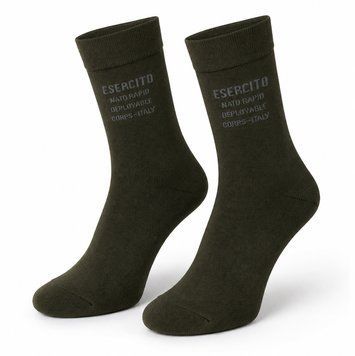Носки esercito nato rapid deployable corps-italy олива 97% polyester 3% elastane Италия