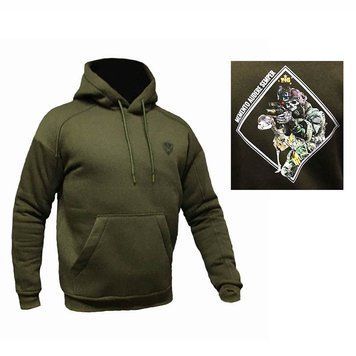 Спортивна кофта Tactical Hoodie з принтом "Memento audere semper", олива UA