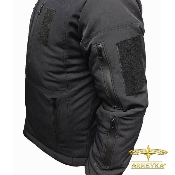 Куртка зимняя,ветро/влагостойкая, с подкладкой omni-heat темно-синий softshell UA