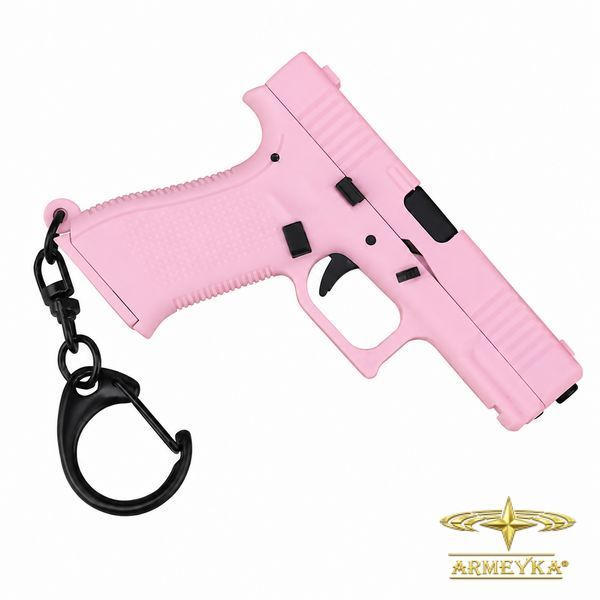 Брелок модель пістолета Glock (активна), рожевий. PRC