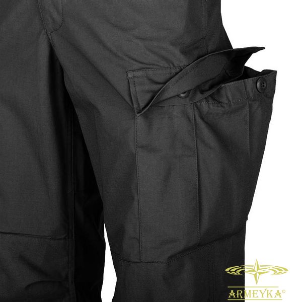 Штани bdu pants polycotton ripstop чорний сумішевий Helikon-Tex® SPBDUPR01 фото