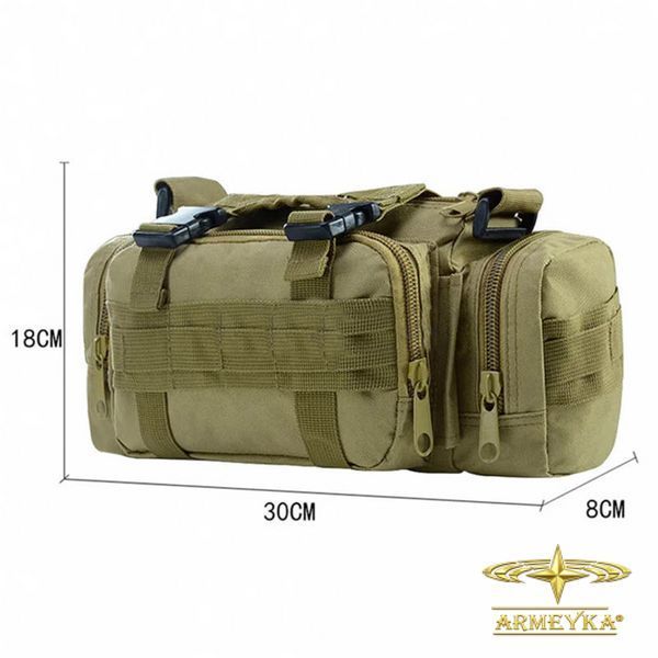 Сумка тактична Molle 15L, Hands, чорна. PRC
